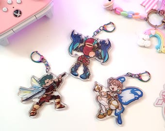 Baten Kaitos Origins Glitter Epoxy Keychains