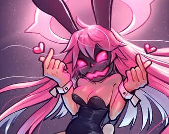 Bunny Jack-o from Guilty Gear 11x17 Matte Cardstock Poster