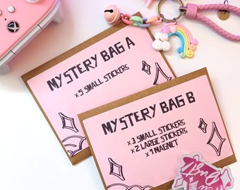 Mystery Gacha Bags! Random Stickers, Prints and Goodie Bundles