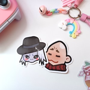 Chibi Blade y Pinhead de Puppetmaster Glossy Vinyl Stickers