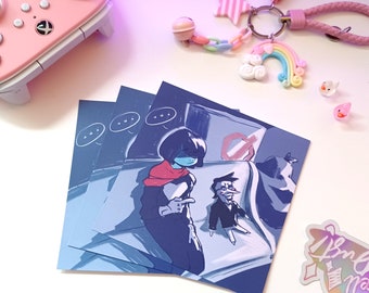 Kris and Spamton from Deltarune / Undertale Wall Art Print