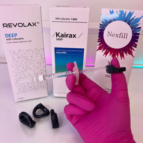 4 x Syringe Aspirators for Revolax/Kairax/Nexfill Dermal Filler (BLACK)