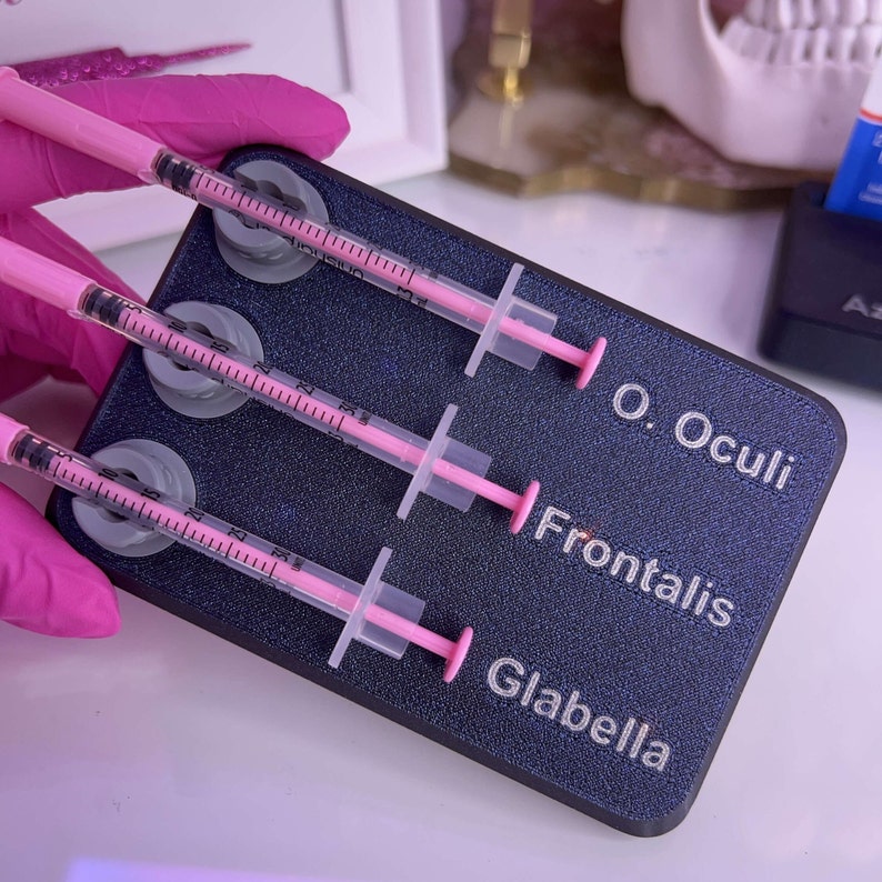 3x Syringe Tray Holder Organiser for Botox Aesthetics (BLACK) image 4