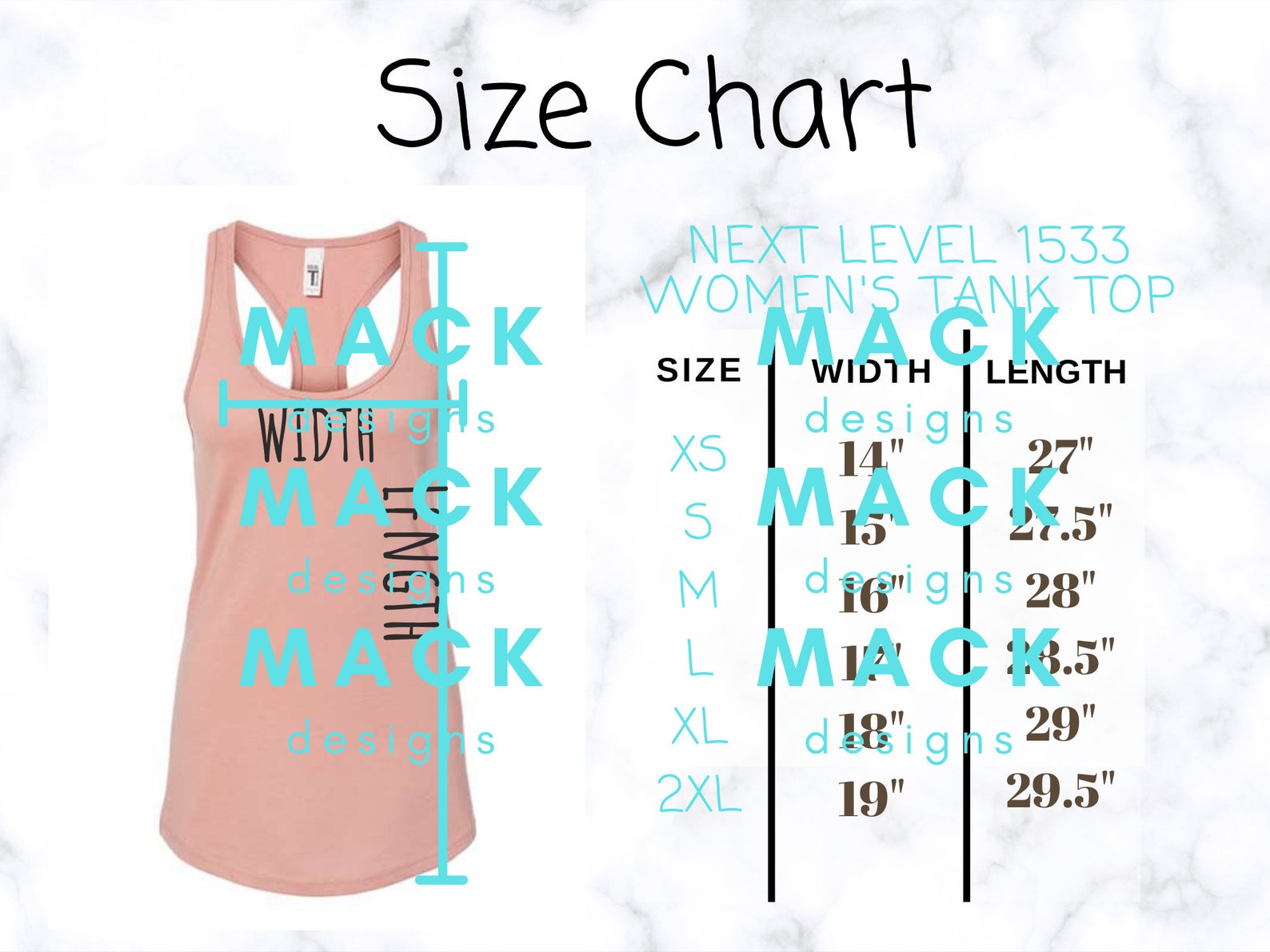 next level 1540 size chart