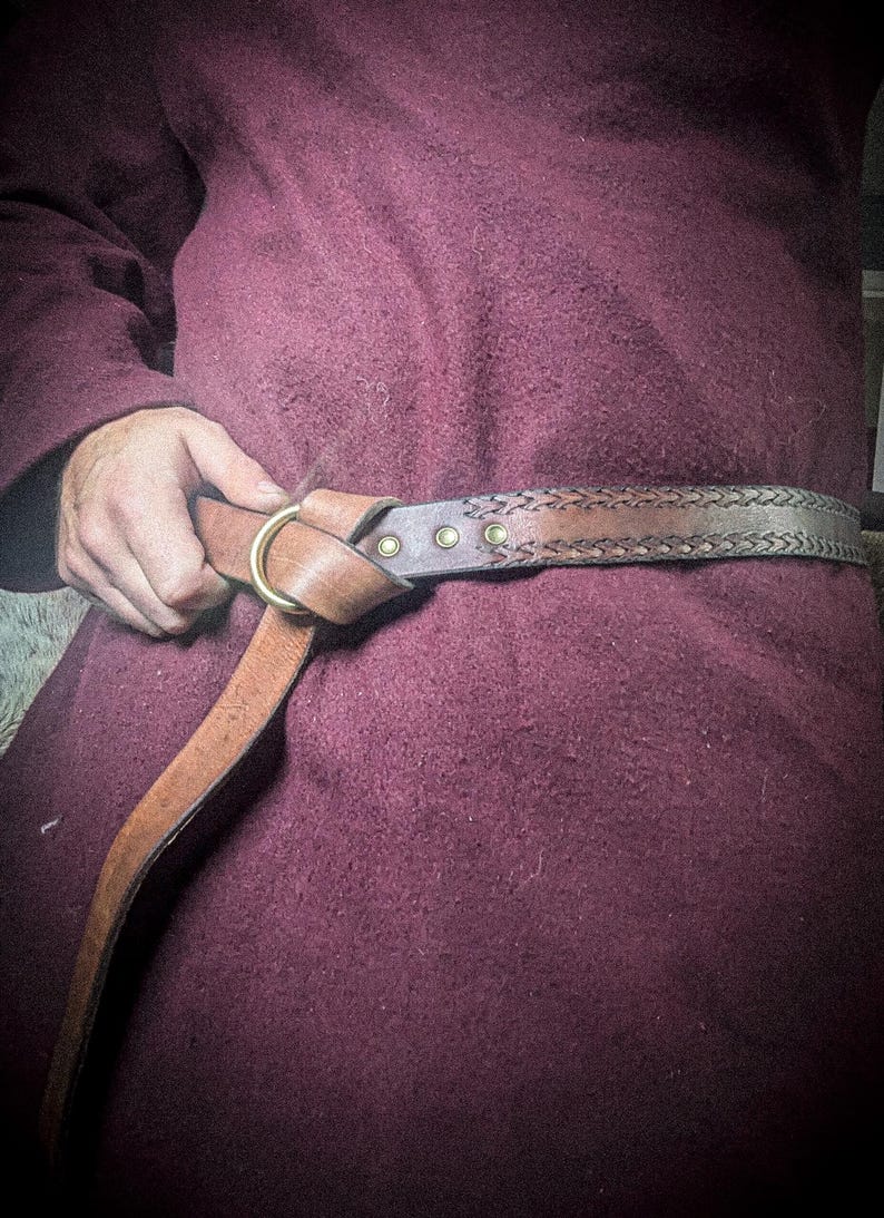 Viking Ring Belt - Hand-made Leather Belt - Etsy