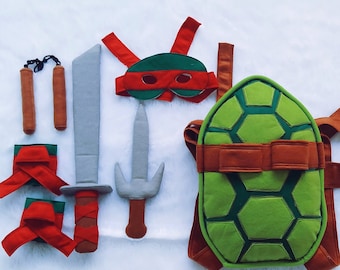 Ninja Turtle Set Costume, Turtle Dressing Up Outfit, teenage mutan ninja turtle figure costume, Turtle Shell Halloween Costume