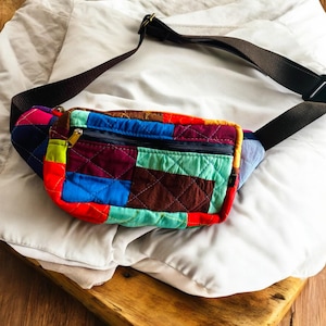 Sac banane unisexe coloré avec poches zippées, sac à bandoulière en velours côtelé, sac à bandoulière rond, sac ceinture à bandoulière, sac banane pour femme