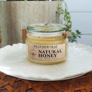 Natural Honey Beeswax Candle | Unscented Beeswax Candle | 100% Beeswax Candle | Cotton Wick | Nontoxic and clean burning | Honey Candle