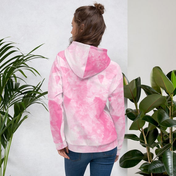 Pink marble hoodie deals