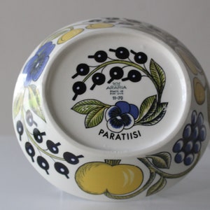 Arabia Finland PARATIISI soup/salad bowl original production 1970 Vintage – Design by Birger Kaipiainen Made in Finland