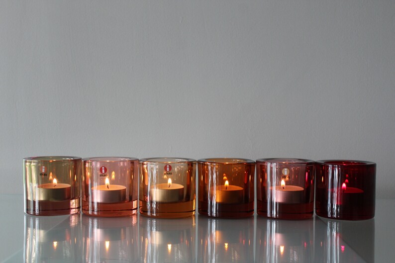 Portavelas Iittala Kivi Transparente | Diámetro 7.2 Cm, Hecho A Mano En Vidrio - Diseño Minimalista Escandinavo