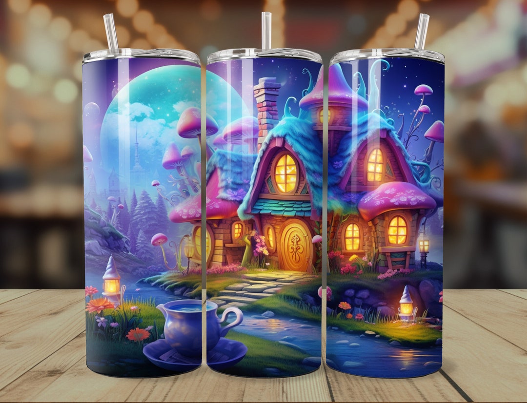 Christmas Gnome Village Wrap Gnome Teapot House Mushroom Etsy