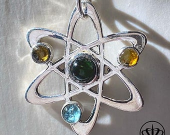 Steminist Tourmaline and Sterling Silver Pendant