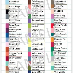 NOUVEAU Mai 2024 - Intercalaires/étiquettes pour dossiers suspendus numériques pour papier cartonné Stampin' Up - Couleurs 2024-2026 incluses - Version économiseur d'encre