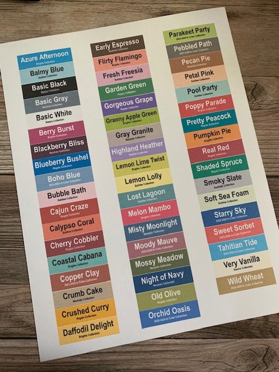 2023 New Core Colors 8-1/2 X 11 Cardstock | Stampin' Up!