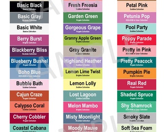 NUEVO mayo de 2024 - Inserciones/etiquetas de pestañas para carpetas colgantes digitales para cartulina Stampin' Up - Incluye 2024-2026 en colores - Versión a todo color