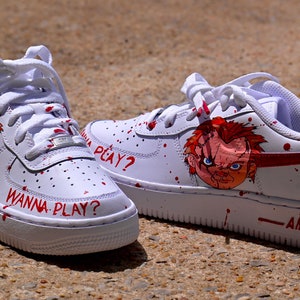 Chucky Custom Air Force 1's – Saint Designz