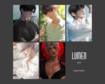 Impresión DINA4 "Lumen" [MUCHACHOS - Xavier, Rafael, Zayne, Sylus y Caleb]