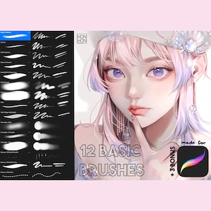 Pacchetto di pennelli Procreate: dozzina di base di HonHon