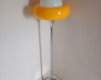 Meblo Guzzini,Model Jadran,Yellow Floor Lamp,70s/Mid Century Floor Lamp/Space Age Floor Lamp/Italian Design Floor Lamp/Harvey Guzzini