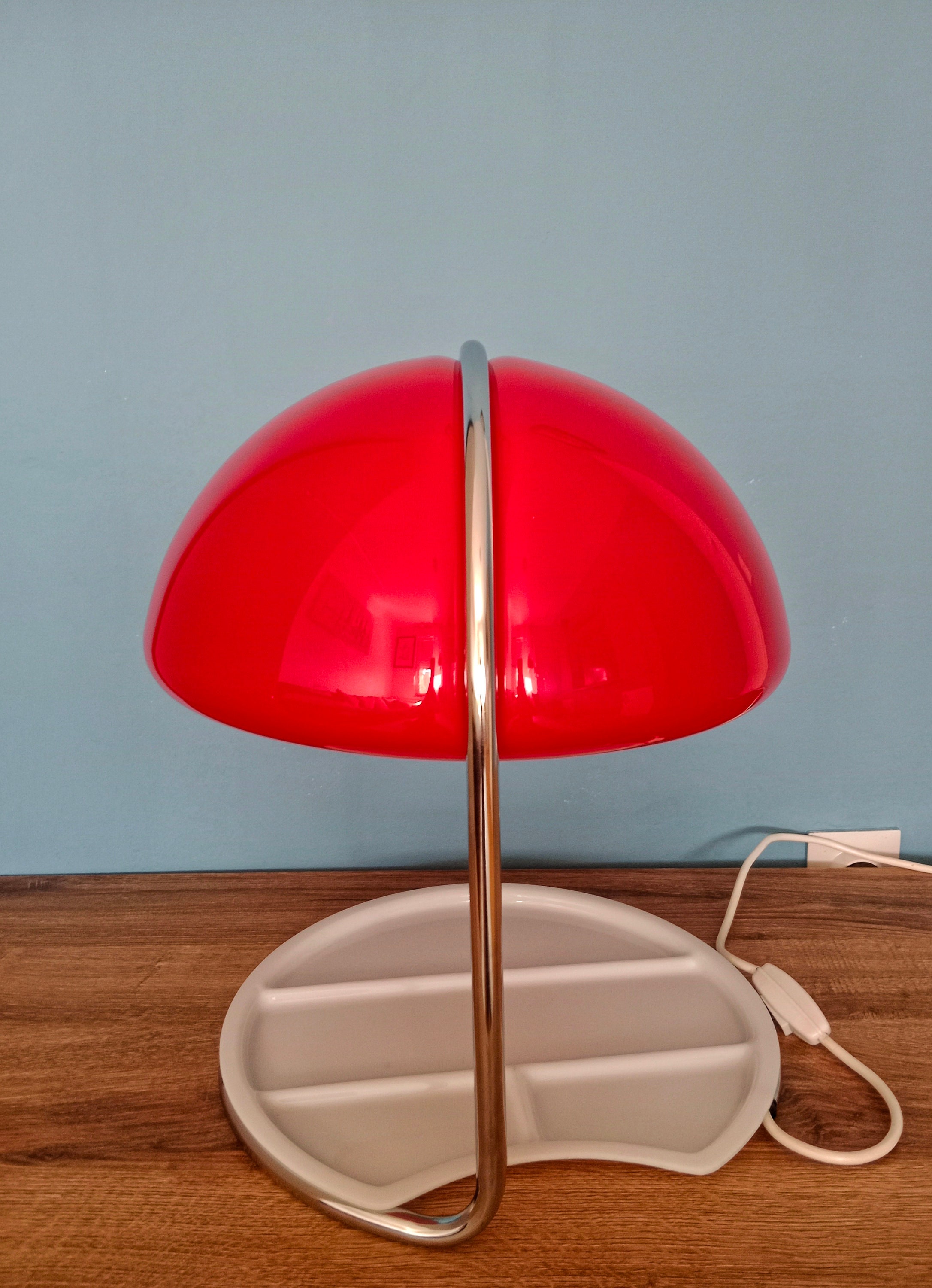 ✳︎メッシ✳︎vintage lampテーブルランプ✨パニエシェード✖️大理石 アンティーク ホワイトシェード テーブルランプ（48cm