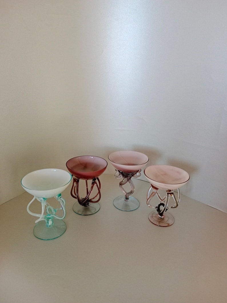 Vintage Jozefina Krosno Blown Glass Bowl / Deco Glass / Polish Glass