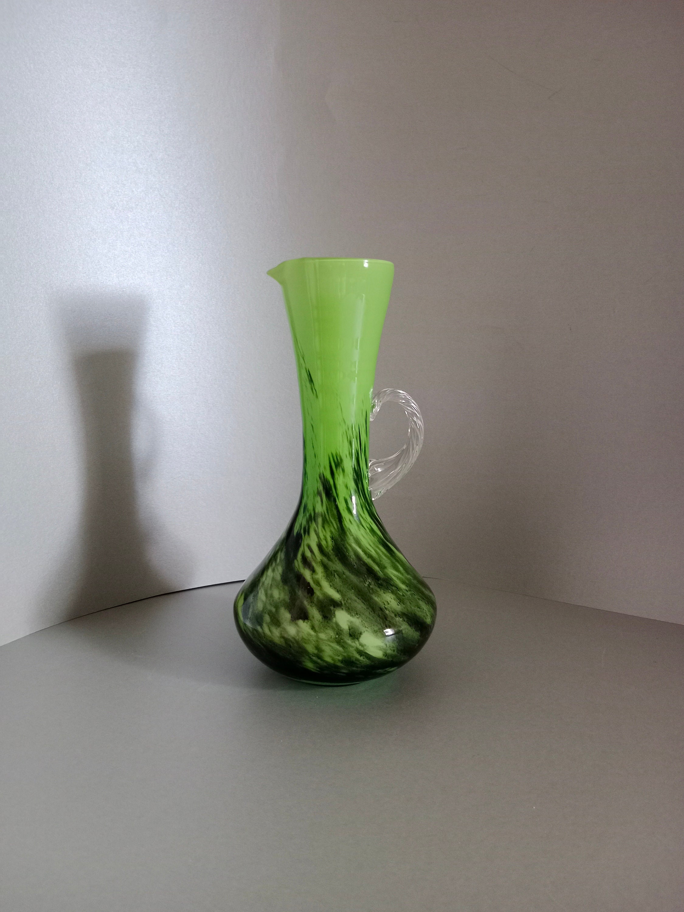 Italian glass vintage vase - Etsy 日本