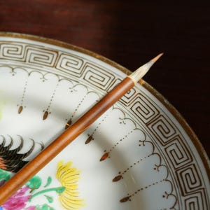 Handmade Chinese paintbrush Calligraphy brush Watercolor brush writing painting. Bamboo and ethically sourced *rabbit hair. Gift for artist.