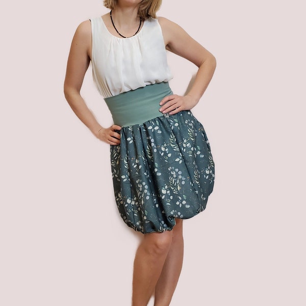 Ebook/ Sewing Pattern and Instruction: Elegant Balloon Skirt