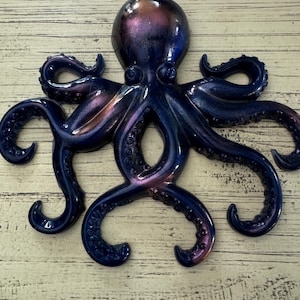 Handmade resin Octopus wall hanging.