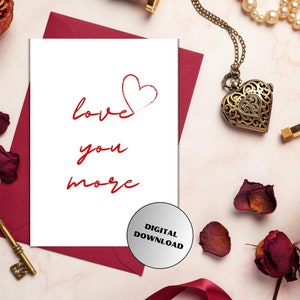 Tarjeta de felicitación de San Valentín / Tarjeta de felicitación de aniversario / Tarjeta de felicitación