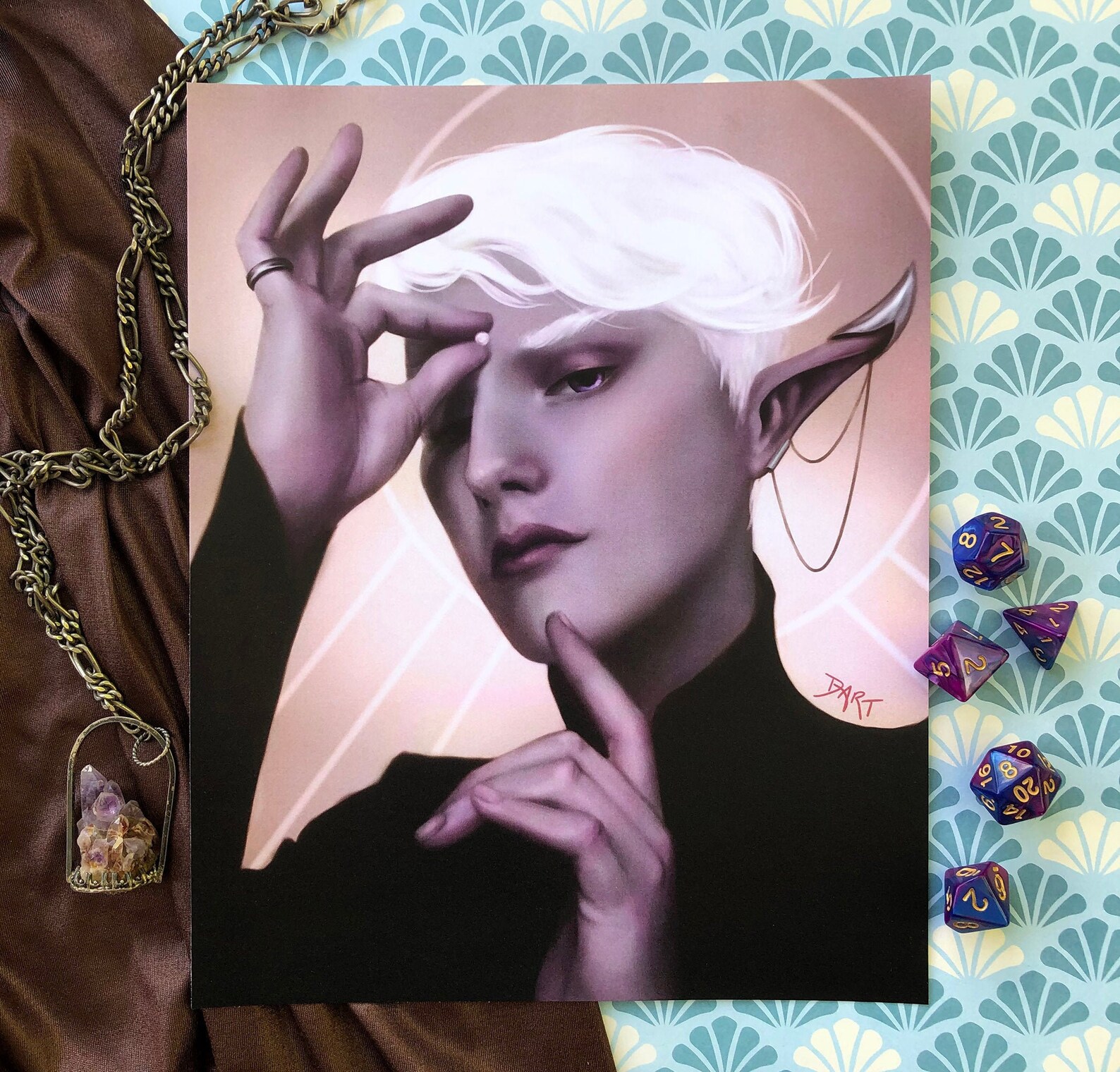 Essek Thelyss Print, Critical Role, fortune's Favour Etsy