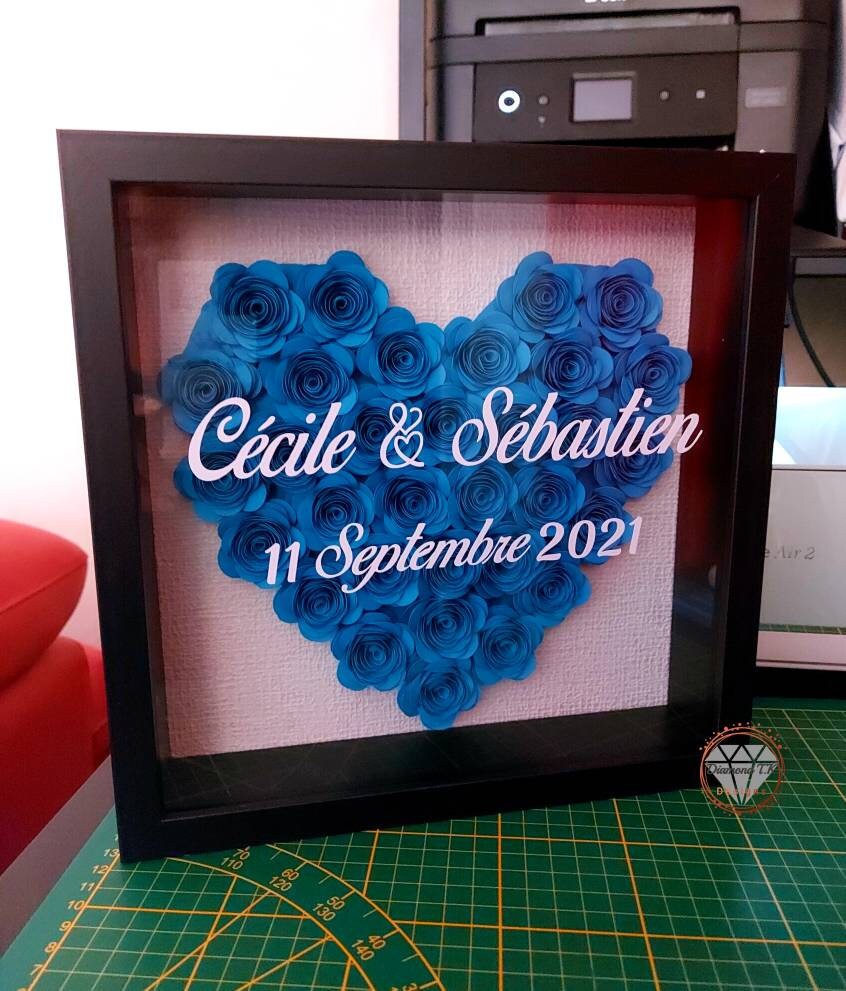 Cadre de Roses Personnalisé, Cadeau Pour Toutes Occasions