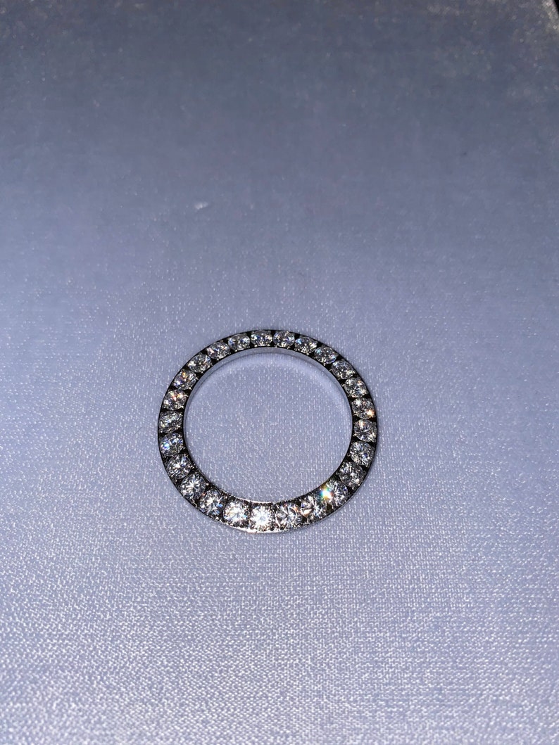 Lab Made Diamond 41mm Channel Set Bezel for Rolex Etsy