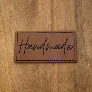 Handmade artificial leather label own production