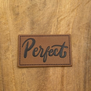 perfect artificial leather label own production