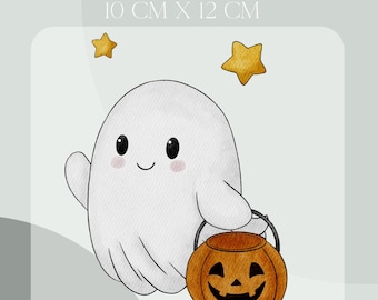 ゴーストアイロン接着パッチハロウィン