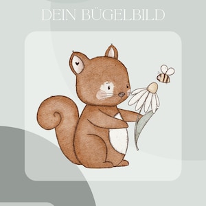 strijkpatch van een bruine eekhoorn