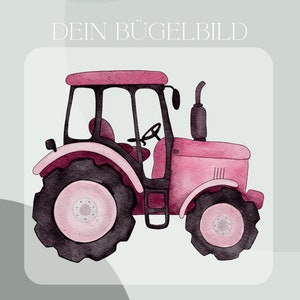 Tractor roze strijkpatch