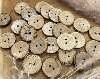 25 pieces 20 mm coconut button round 20 mm coconut button 191