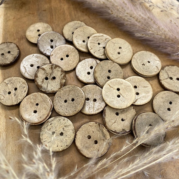 25 pieces 20 mm coconut button round 20 mm coconut button button 191