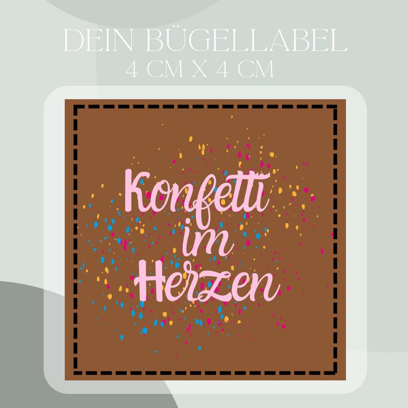 Konfetti Im Herzen Bugelbild
