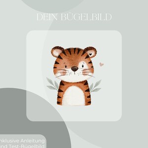 Tiger iron-on transfer in-house production