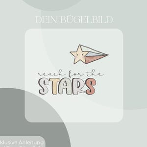 Reach for the Stars Bügelbild