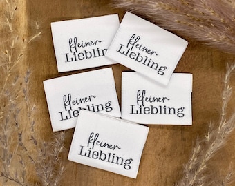 5-piece label set "Little Darling" woven labels, sew-on textile labels