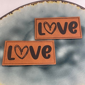 Love Faux Leather Label Self-Production