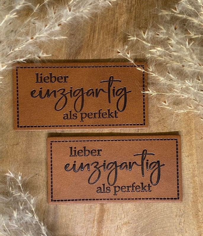 Etichetta in pelle PU Accessori fai da te, Decorazione cucita