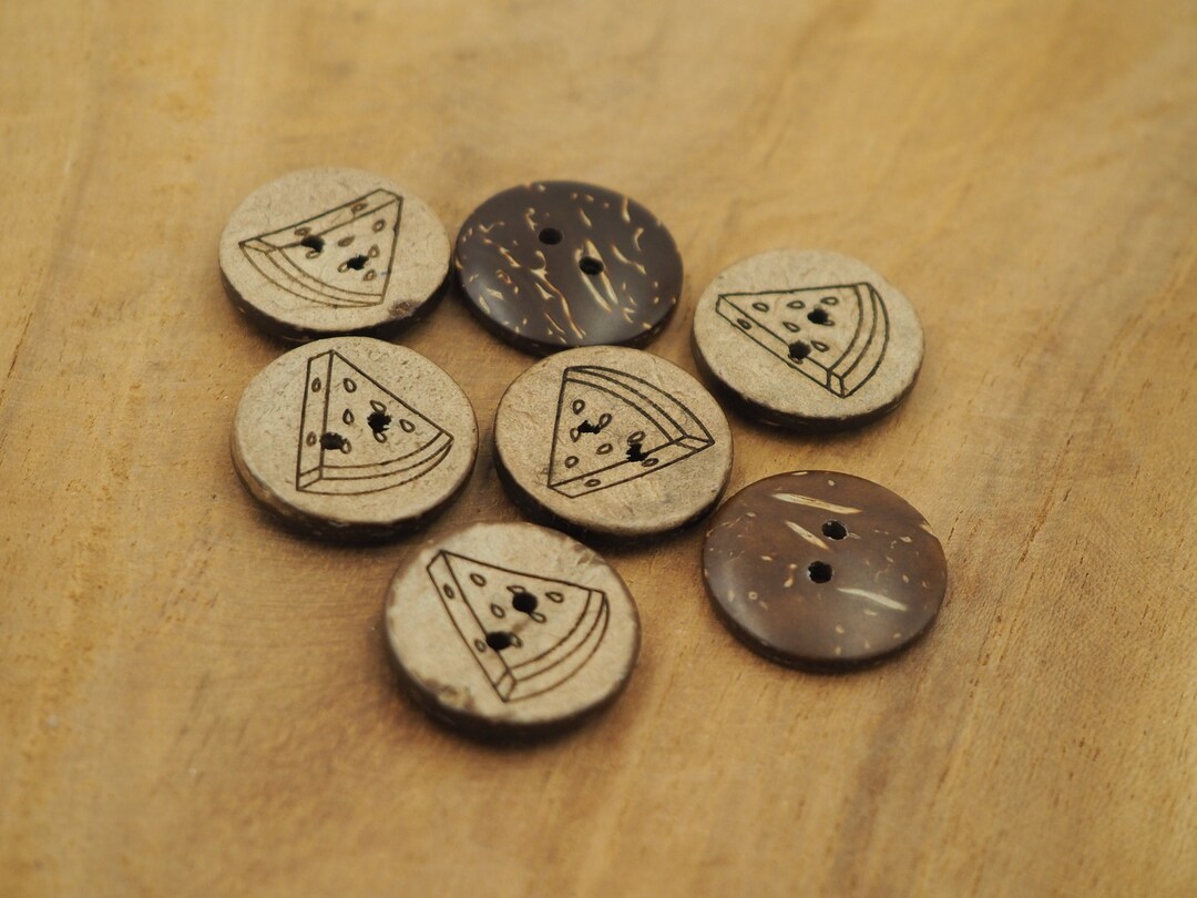 Watermelon Buttons Watermelon Coconut Buttons Button - Etsy