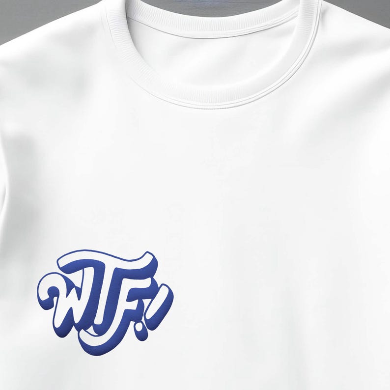 WTF! - Puff Patch Dunkelblau