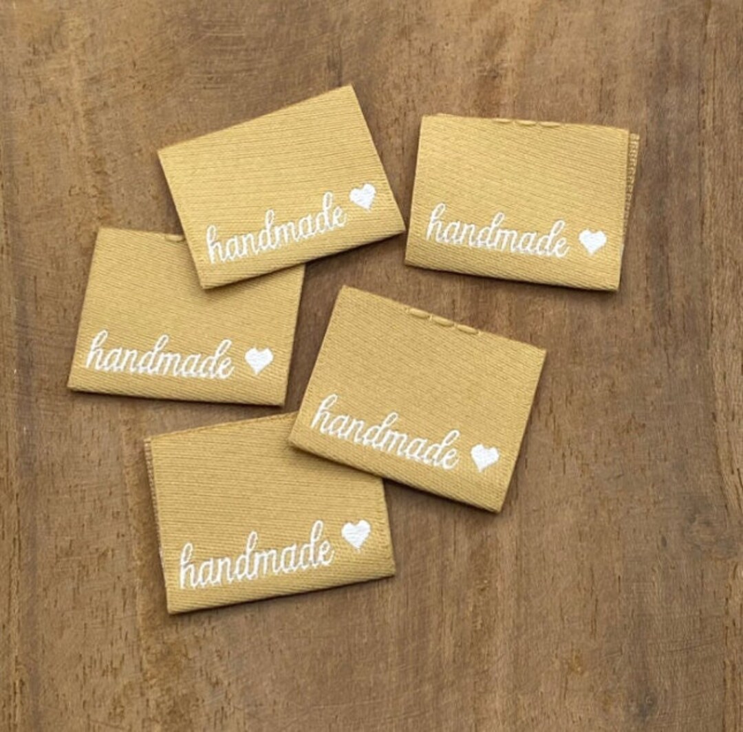 5 Handmade Woven Labels, Sew-on Textile Labels - Etsy